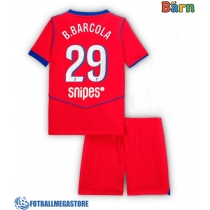 Fotballdrakt Barn Paris Saint-Germain Bradley Barcola #29 Tredjedraktsett 2025-26 Kortermet (+ Korte bukser)